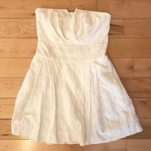 White House Black Market White Sundress